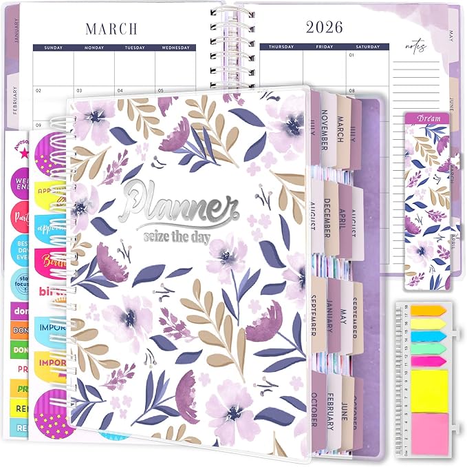 Arundhati Planner 2026-2027, 18 Months Large Daily Weekly Monthly Organizer