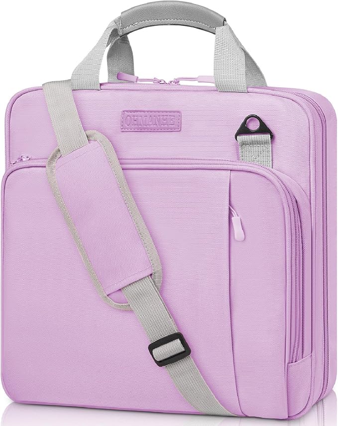 3-Ring Zipper Binder Organizer with Shoulder Strap, 2 Inch Binder | 500 Sheets Zip Up Binder Bag with Multiple Pockets & Storage, Laptop, Books Organizer for School Students and Teachers