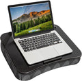 LAPGEAR XL Designer Lap Desk – Gray Argyle, Fits 17.3” Laptops