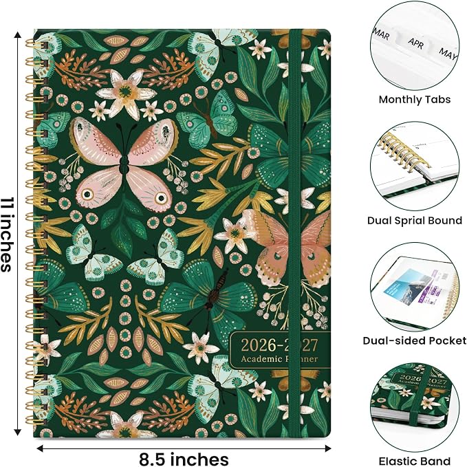 ZOTIA Planner 2026-2027, Jul 2026-Jun 2027 Weekly & Monthly Calendar
