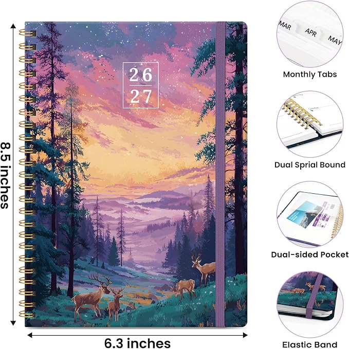 ZOTIA Planner 2026-2027, Jul 2026-Jun 2027 Weekly & Monthly Calendar