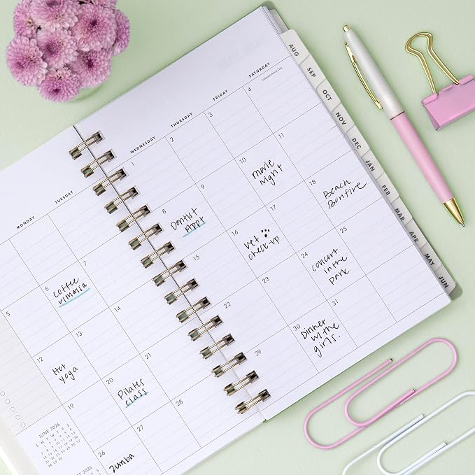 Blue Sky 2026-2027 Weekly & Monthly Academic Planner, 5"x8", Marisa