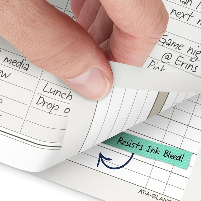 AT-A-GLANCE 2027 Planner Refill Daily & Monthly, 5.5" x 8.5", Desk Size 4, Two Page Per Day Refill, 7-Ring Loose-Leaf (481-225A-27)