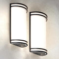 ASD Indoor LED Wall Sconce Lights - 14 Inch 20W Black Modern LED Wall Sconces Hardwired - ETL Dimmable 3000K 4000K 5000K Adjustable Sconce Light Fixture for Bedroom, Hallway, 2 Pack