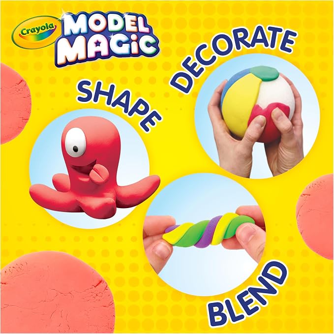 Crayola Model Magic (30 Pack), Air Dry Modeling Material, Teacher Classroom Must Haves, School Supplies for Kids, Soft Clay Alternative, 15 Colors, 1 oz Packs | Teacher Classroom Must Haves, School Supplies for Kids, Soft Clay Alternative, 15 Colors, 1...