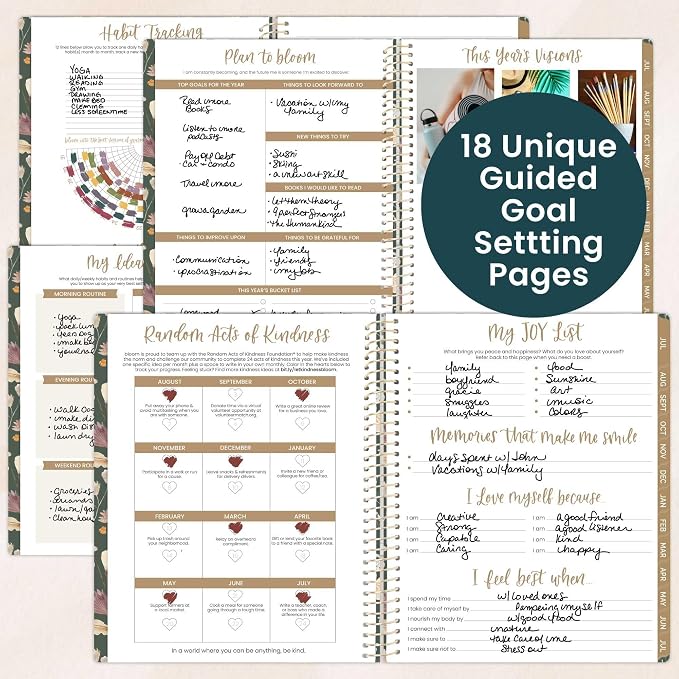 bloom daily planners 2026-2027 Planner (8.5” x 11") 13 Month Academic Year Organizer (July 2026 - July 2027) - Weekly & Monthly Agenda Book with Stickers & Tabs - Butterfly Garden