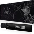 XL (31.5×11.8 in) Spider Web Mouse Pad for Desk - Large Desk Mat for Keyboard and Mouse - PC Horror Gaming Mousepad with Non-Slip Water-Resistant Rubber Base, Stitched Edges (80x30 cm)