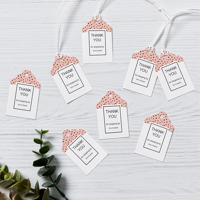Avery® Scalloped Printable Tags, Sure Feed® Technology, 2" x 1.25", White, Includes String, Laser/Inkjet Printable, 180 Total, Great for Branding, Gifts, Merchandising, and More (22848)