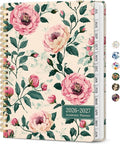 Taja Planner 2026-2027, Jul 2026-Jun 2027 Monthly & Weekly Calendar Planner | 6.3" x 8.5", Hardcover Academic Calendar, Teacher Student Agenda Book with Tabs, School Office Supplies, Blush Peony