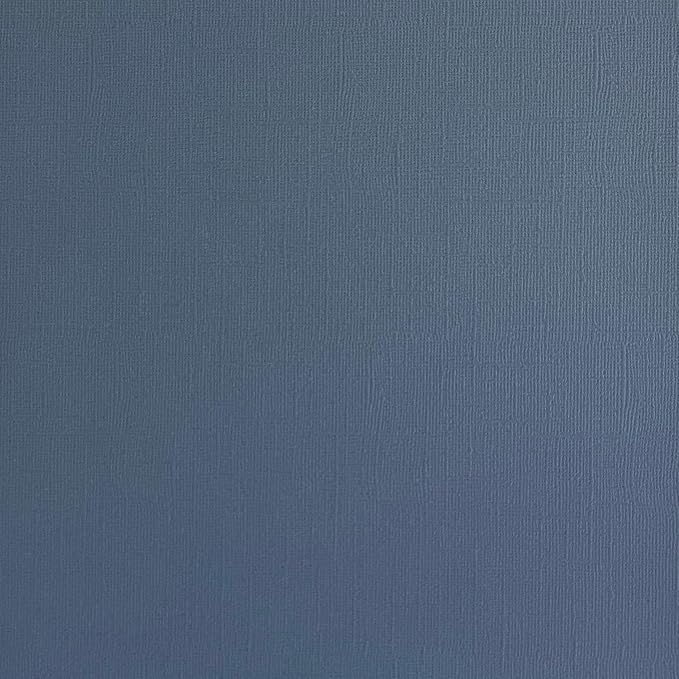 Gray Blue—12x12 Textured Cardstock | 80lb Textured Blue Scrapbook Paper | Premium Cardstock for Cricut Cutting | 25 Sheets