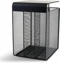 Safco Onyx Hanging Desktop Organizer with 3 Vertical Trays, Under-Desk Storage