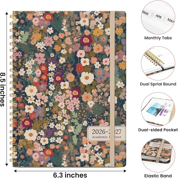 ZOTIA Planner 2026-2027 Weekly & Monthly Calendar Planner Jul 2026-Jun 2027