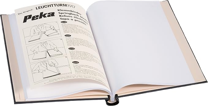 LEUCHTTURM1917 - PEKA Springback Binder (Navy) - Holds 150 Sheets of Paper
