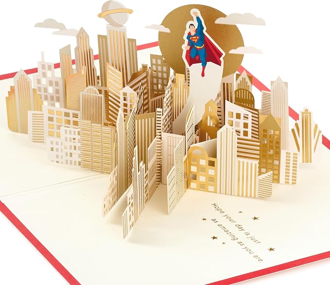 Hallmark Signature Paper Wonder Pop Up Father's Day Card for Him (Superman)