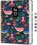 ZOTIA Academic Planner 2026-2027, Monthly & Weekly Jul 2026-Jun 2027 | Pelagia Parade, 6.3" x 8.5" Calendar Planner for Women, Hardcover Pretty Organizer for Women, School Office Home Supplies
