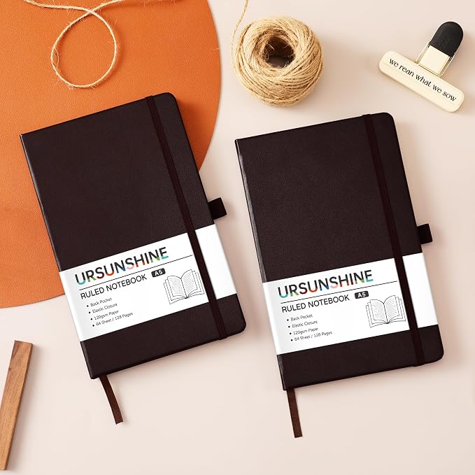 Ruled Notebook/Journal - Classic Lined Journal/Notebook, 5.3'' x 8.26''