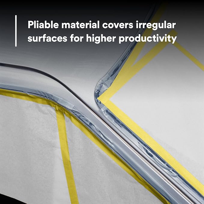 3M White Masking Paper 06537, Heat Resistant, Flexible, 6 in x 750 ft | Lint Free