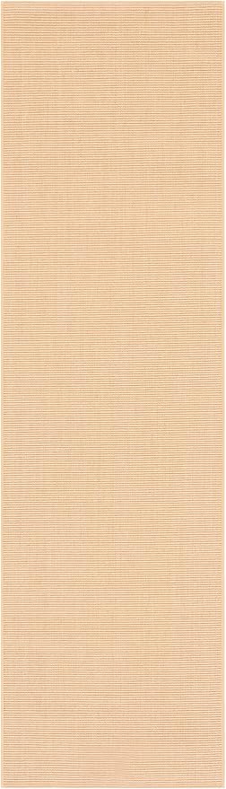 Martha Stewart x SAFAVIEH Area Rug Collection - 2'3" x 8' Runner, Natural Brown, Sisal & Jute, Farmhouse Style, Ideal for Living Room, Bedroom, Foyer, Hallway (MSR9501A)