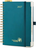 POPRUN 2027 Daily Planner One Page Per Day, 5.75" x 8.5" Calendar Book