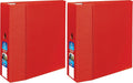 Avery Heavy-Duty 3 Ring Binder, 5 Inch One Touch EZD Rings, 2.3/4.8 Inch Spine, 1 Red Binder (79586) (Pack of 2)