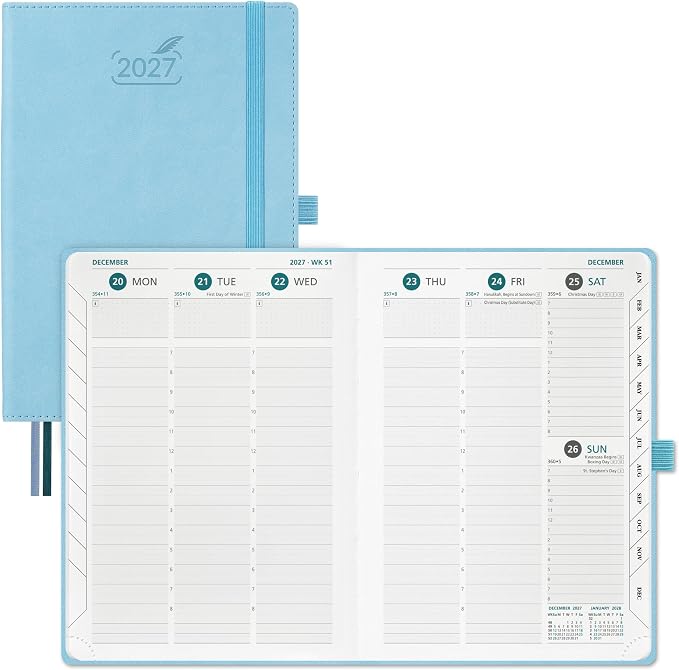 BEZEND 2027 Planner Weekly and Monthly, Daily Calendar Book (A5-6"x8.5")
