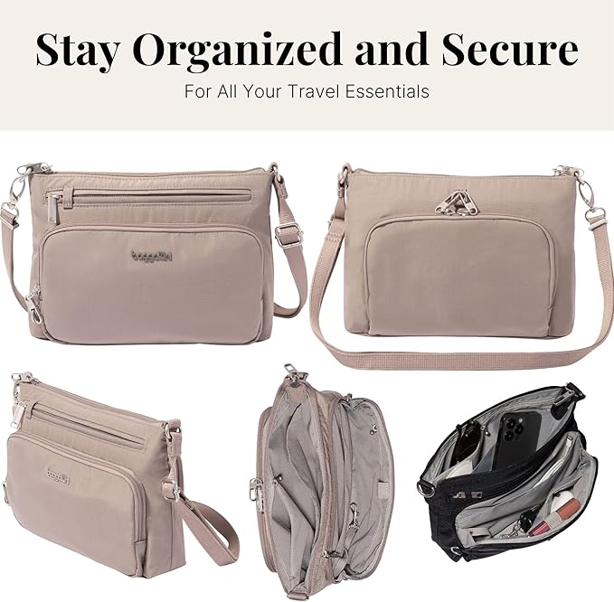 Baggallini Securtex Anti-Theft Keepsake Crossbody