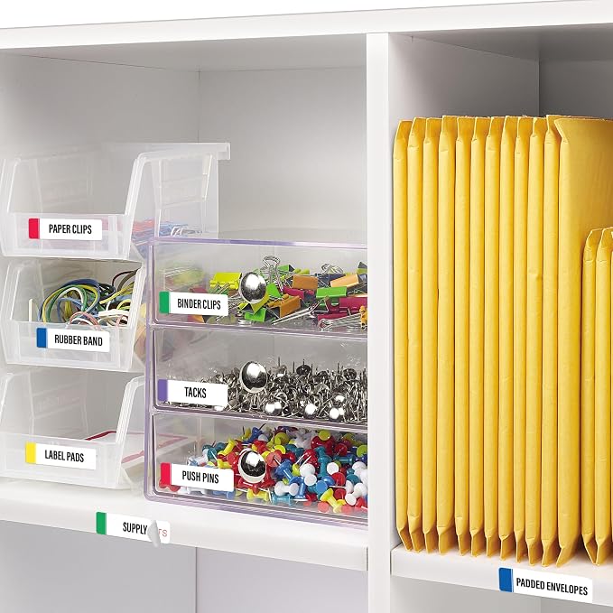Avery® TrueBlock® Extra Large File Folder Labels, 15/16" x 3-7/16", 450 Printable Labels, Assorted Colors (5026)
