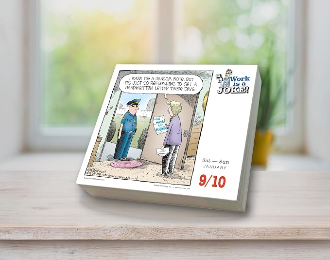 Work is a Joke 2027 Daily Desk Calendar: Boxed Page-a-Day Humor Calendar by Dave Coverly with Day-to-Day Workplace Jokes, Cartoons & Sarcastic Office Laughs