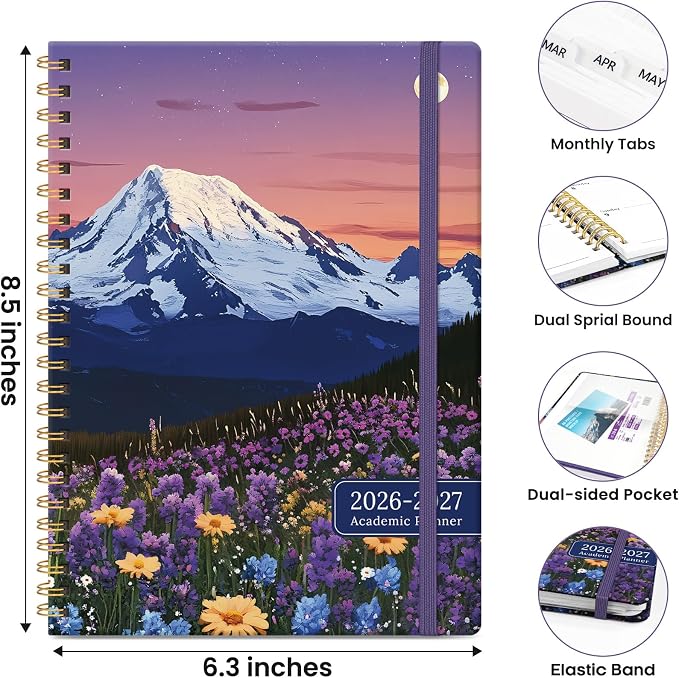 ZOTIA Planner 2026-2027 Weekly & Monthly Calendar Planner Jul 2026-Jun 2027
