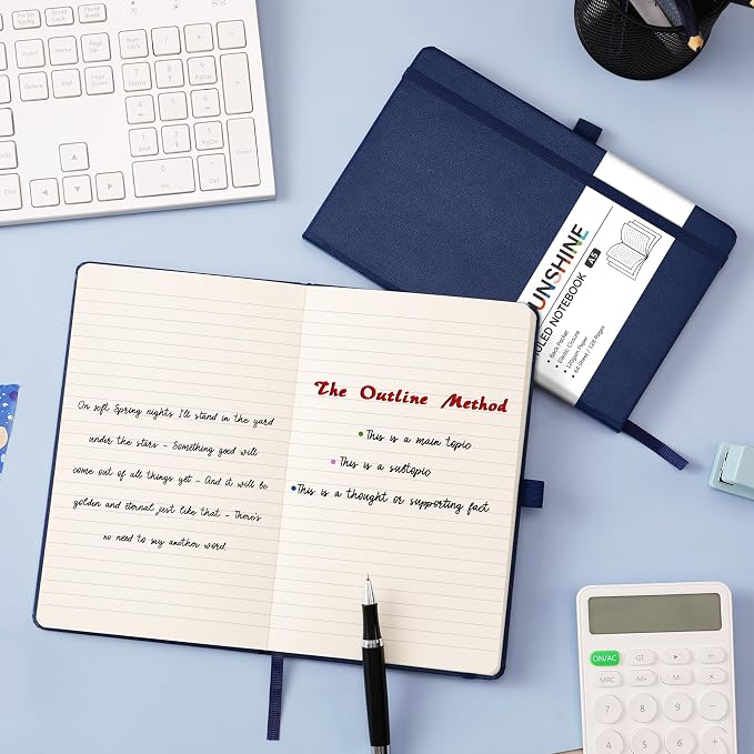 Ruled Notebook/Journal - Classic Lined Journal/Notebook, 5.3'' x 8.26''