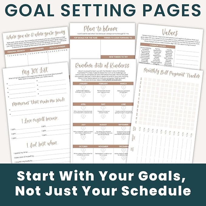 bloom daily planners 2027 Pocket Planner (January 2027 - December 2027) - 4” x 6” MINI Weekly Monthly Agenda Organizer & Calendar Year Book - Moody Floral