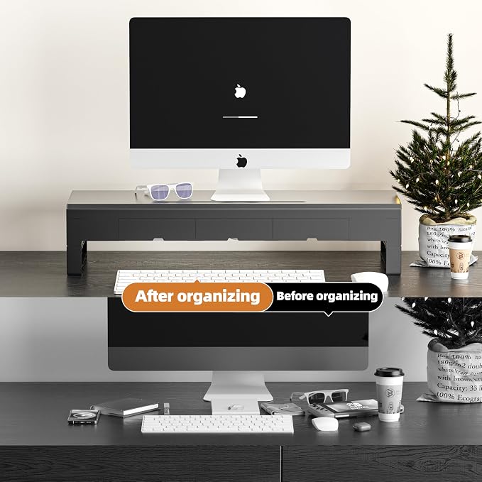 Computer monitor stand (Basic Version, 700mm Drawer)
