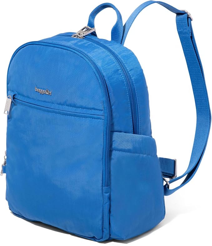 Securtex Anti-Theft Getaway Backpack - 9.4"x13"x5" Travel Safe Bag w/Locking Zippers, Slash-Resistant, RFID