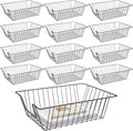 Yeaqee 12 Pcs Letter Tray Classroom Paper Trays,17'' X 12'' X 5,Black