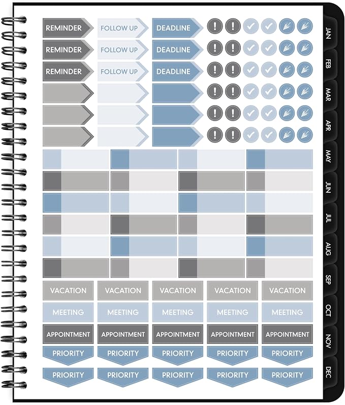 AT-A-GLANCE 2027 Planner, Weekly & Monthly, 7" x 8.75", Contemporary Lite, Black (7054XL0527)