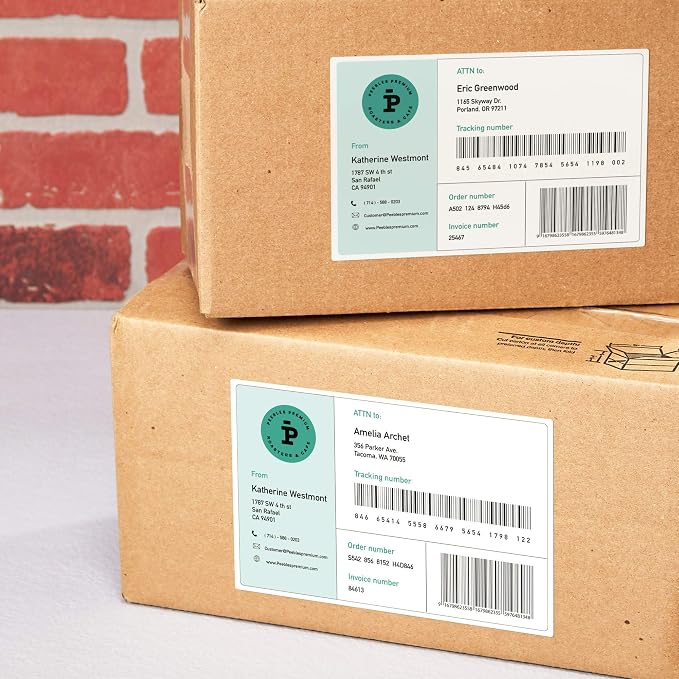 Avery Half Sheet Shipping Labels, 5.5" x 8.5", White, 500 Blank Mailing Labels, Laser/Inkjet Printable, Great for Packages, Product Merchandising, Organization, and More, 1000 Total (2 Packs of 95930)
