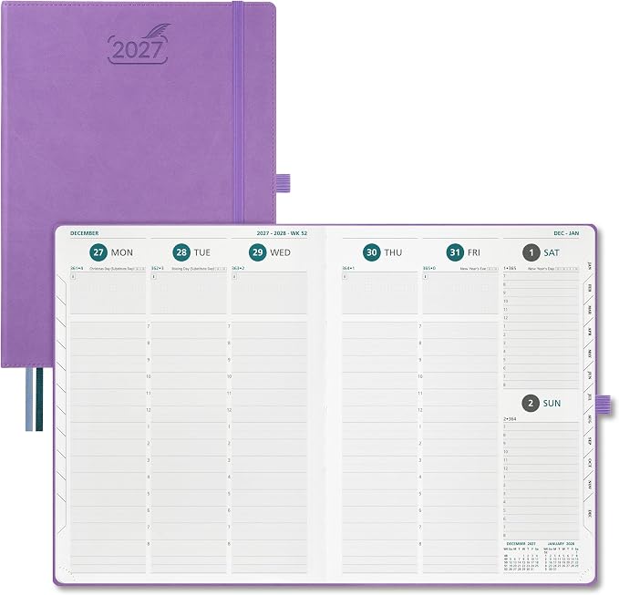 BEZEND 2027 Planner Weekly and Monthly, Daily Calendar Book, Large 8.5"x11"
