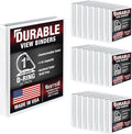 Samsill Durable 1 inch 3 Ring Binder, D Ring Binder, 100% Recycled Chipboard, White, 24 Pack, Bulk