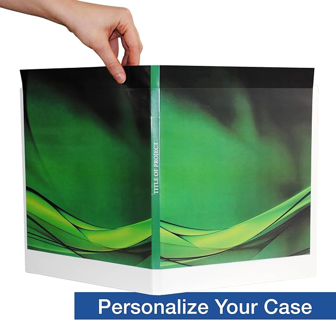 UniKeep 3 Ring View Binder - Binder Case is Fully Enclosed - Available in White, Clear, or Black and in Different Spine Sizes (Pack of 3, White, 0.5 Inch)