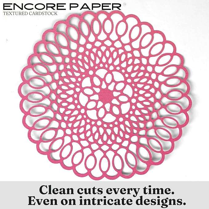 Rose Topaz—12x12 Textured Cardstock | 80lb Textured Pink Scrapbook Paper | Premium Cardstock for Cricut Cutting | 25 Sheets