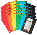Shemira Pencil Pouch for 3 Ring Binder, 30 Pack Pencil Pouches Bulk in 6 Colors, Binder Pencil Pouch with Smooth Zipper, Zipper Pencil Pouches, 3 Ring Binder Pencil Pouches, Clear Window Pencil Case | Binder Pencil Pouch with Smooth Zipper, Zipper Penc...
