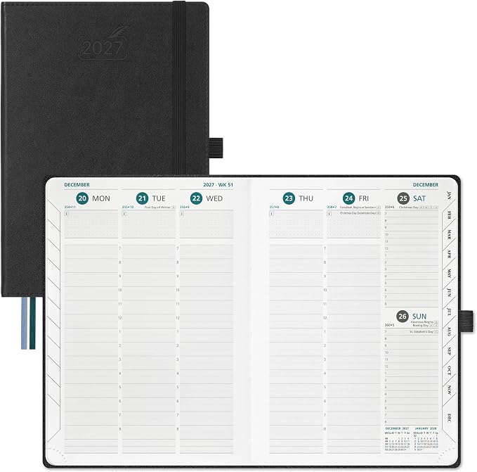BEZEND 2027 Planner Weekly and Monthly, Daily Calendar Book (A5-6"x8.5")