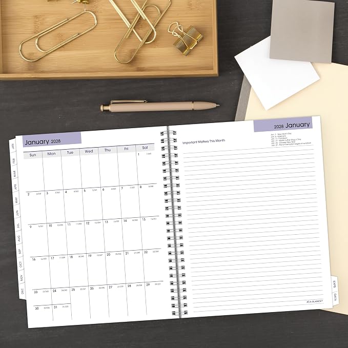 AT-A-GLANCE 2027 Refill for Executive Planner G54500, Weekly & Monthly, 7" x 8.75", DayMinder (G5455027)