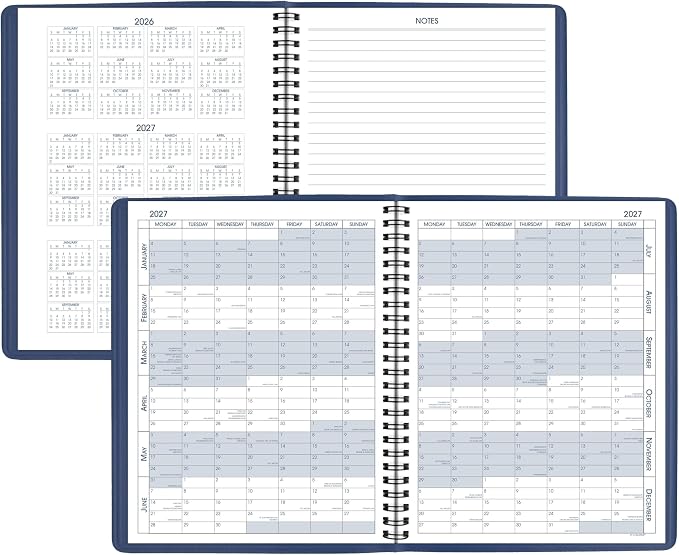 AT-A-GLANCE 2027 Planner, Monthly, 7" x 8.75", Unruled Daily Blocks, Blue (701242027)
