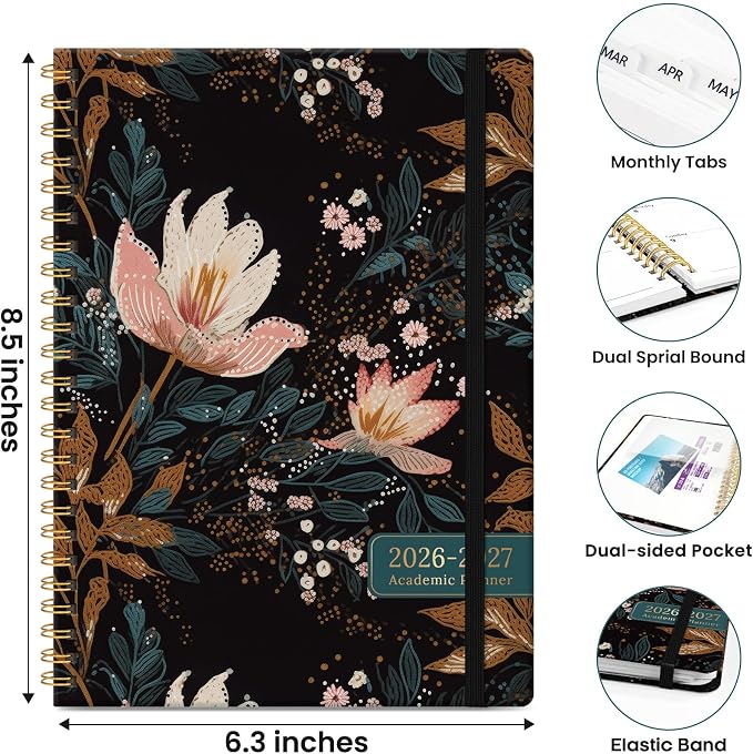ZOTIA Planner 2026-2027 Weekly & Monthly Calendar Planner Jul 2026-Jun 2027