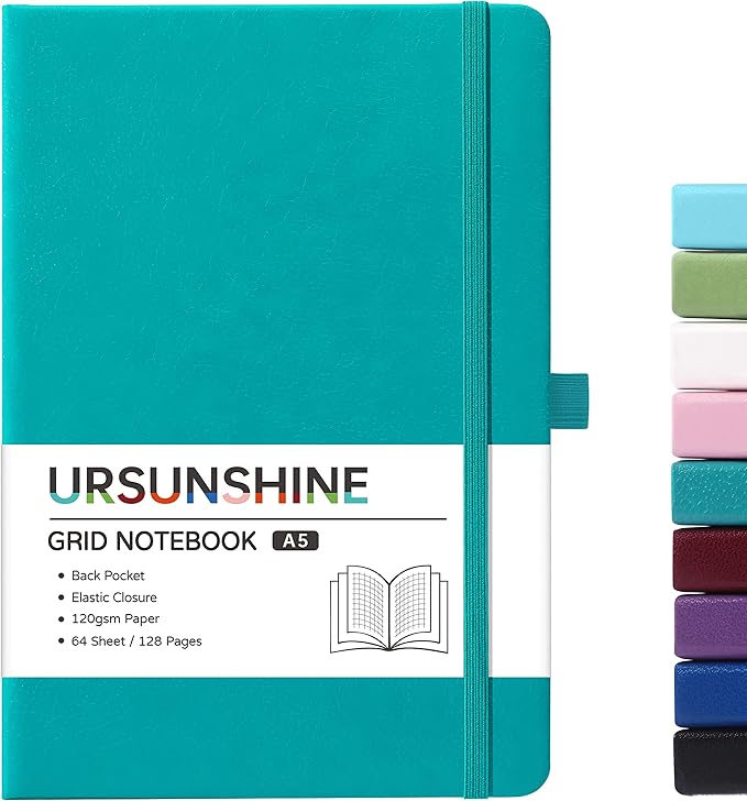 Graph Grid Paper Notebook/Journal - Classic Journal/Notebook, 5.3" x 8.26"