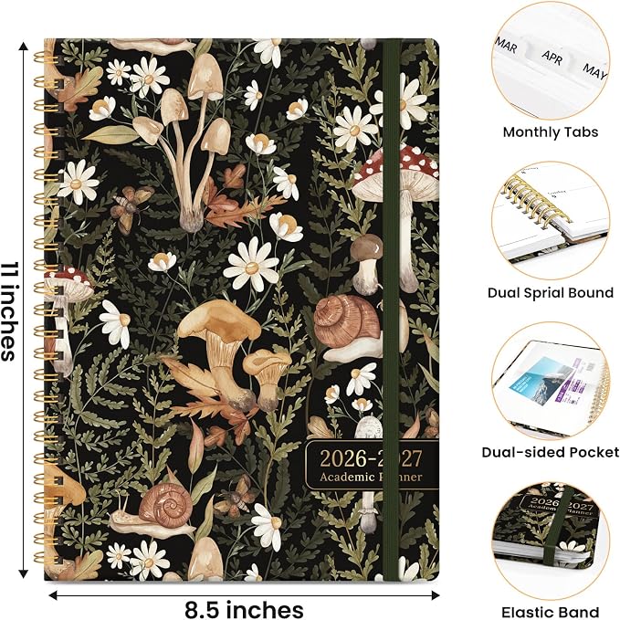 ZOTIA Planner 2026-2027, Jul 2026-Jun 2027 Weekly & Monthly Calendar
