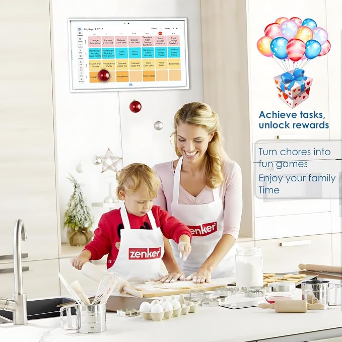 15.6" Digital Wall Calendar No Monthly Fee Family Hub Touchscreen