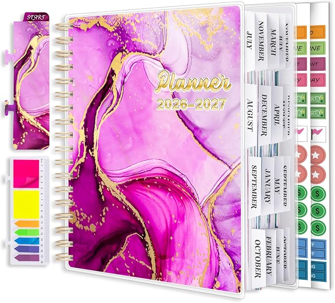 Planner 2026-2027, 18 Months Academic Daily Weekly Monthly Calendar Planner