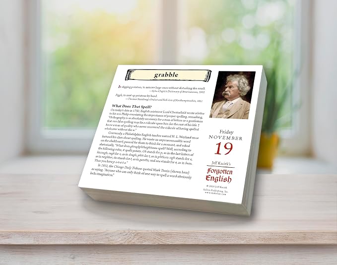 Forgotten English 2027 Daily Desk Calendar: Boxed Page-a-Day Word Origins & Trivia Calendar with Vanishing Vocabulary, Lost Words & Folklore – A Day-to-Day Calendar for Home or Office